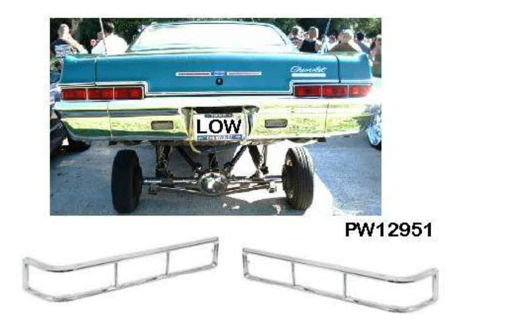 66 Chev Brake lens Bezels (ea)